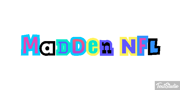 Madden NFL Text effect