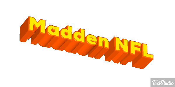 Madden NFL Text effect