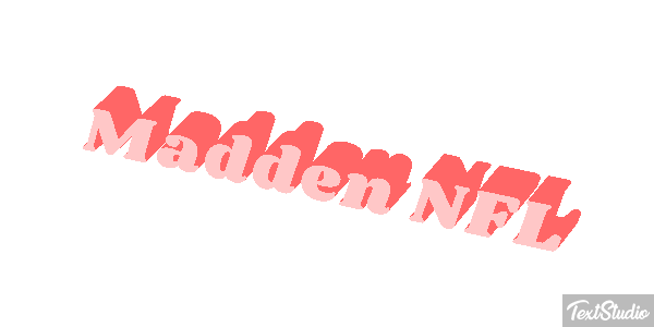 Madden NFL Text effect