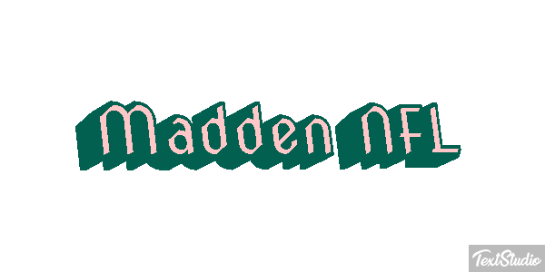 Madden NFL Text effect