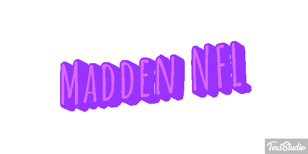 Madden NFL Text effect