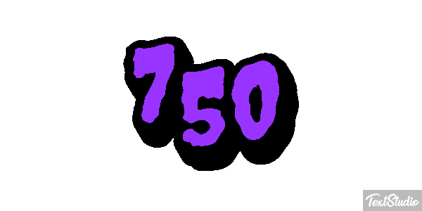 750 Effet de texte