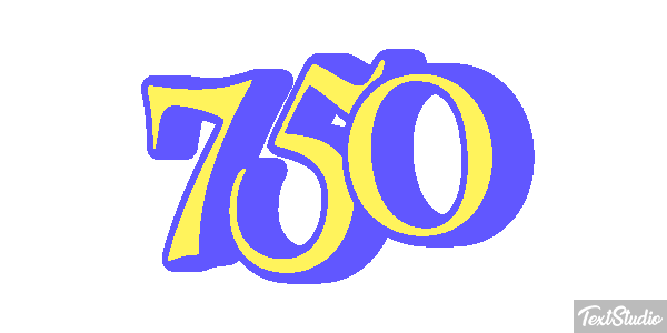 750 Effet de texte