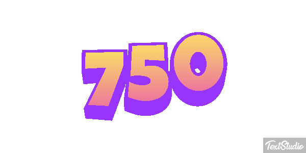 750 Effet de texte