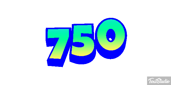750 Effet de texte