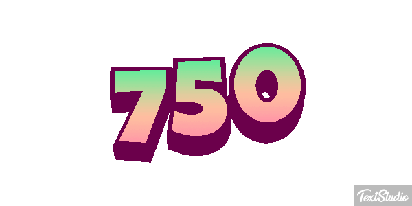 750 Effet de texte