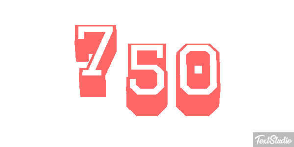 750 Effet de texte