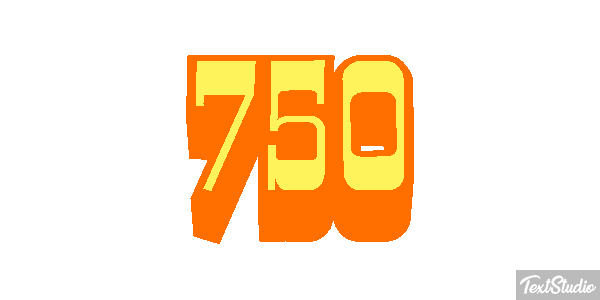 750 Effet de texte