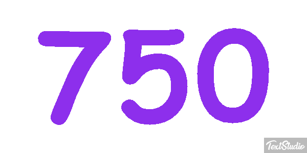 750 Effet de texte