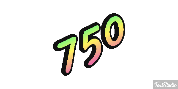 750 Effet de texte