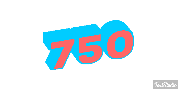 750 Effet de texte