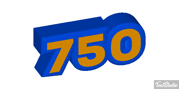750 Effet de texte