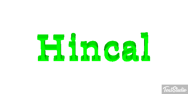 Hıncal テキスト効果