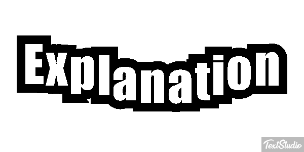 Explanation Text effect