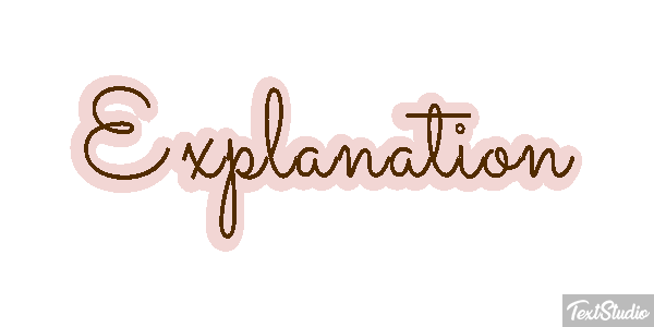 Explanation Text effect