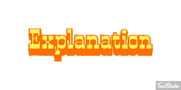 Explanation Text effect