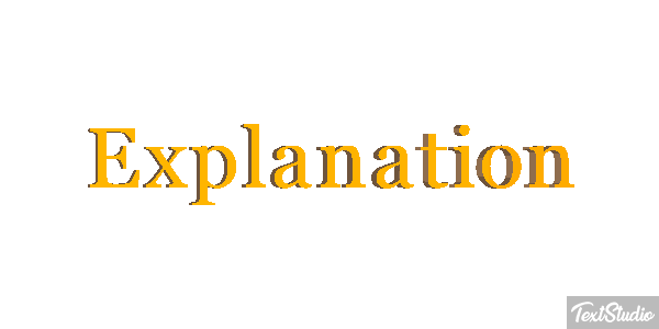 Explanation Text effect