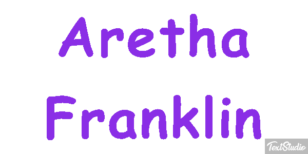 Aretha Franklin Effetto testo
