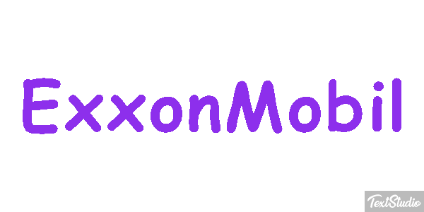 ExxonMobil Effet de texte