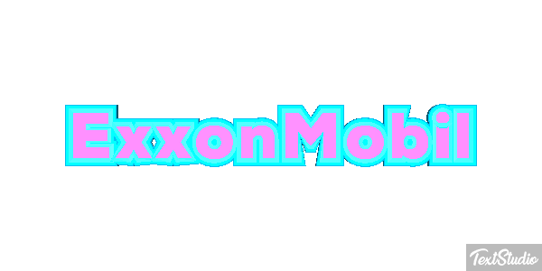ExxonMobil Effet de texte