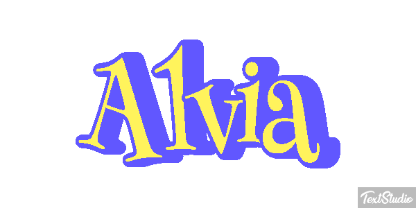 Alvia Text effect
