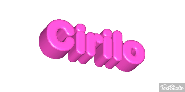 Cirilo Efecto de texto
