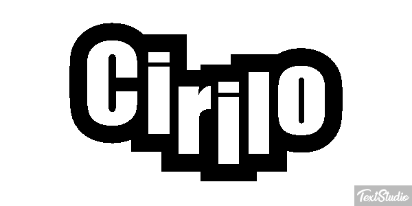 Cirilo Efecto de texto