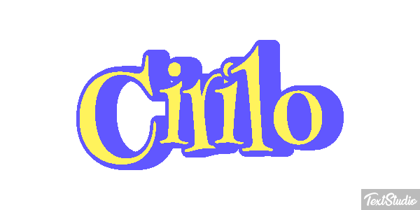 Cirilo Efecto de texto