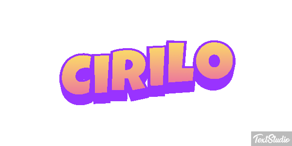 Cirilo Efecto de texto