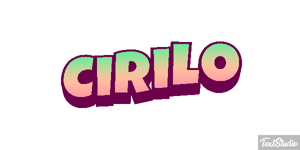 Cirilo Efecto de texto