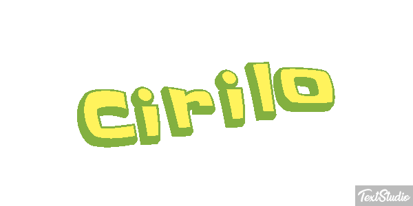Cirilo Efecto de texto