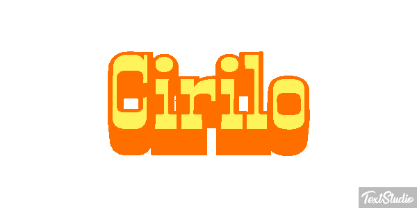 Cirilo Efecto de texto
