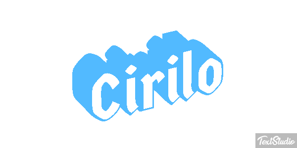Cirilo Efecto de texto