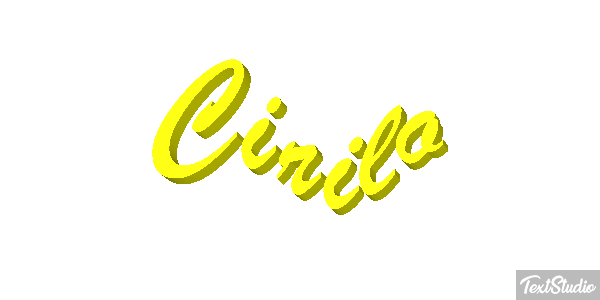 Cirilo Efecto de texto