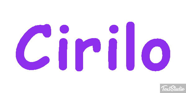 Cirilo Efecto de texto