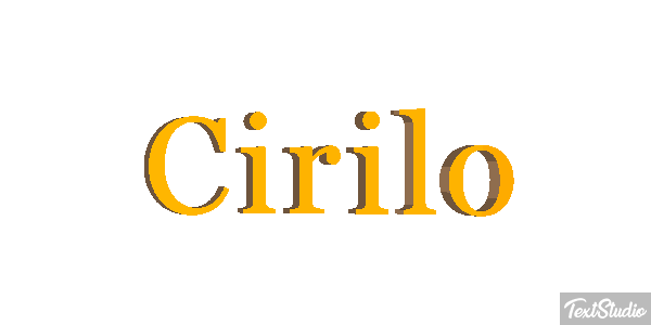 Cirilo Efecto de texto