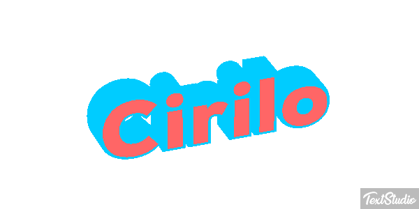Cirilo Efecto de texto