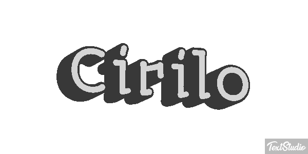 Cirilo Efecto de texto