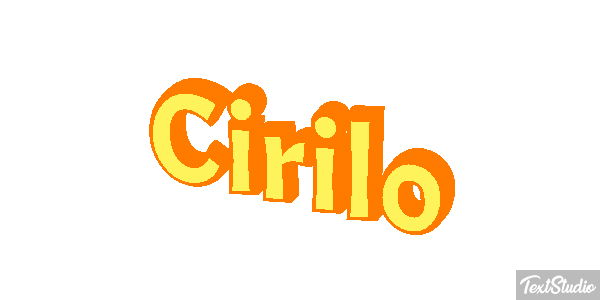 Cirilo Efecto de texto