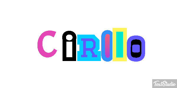 Cirilo Efecto de texto