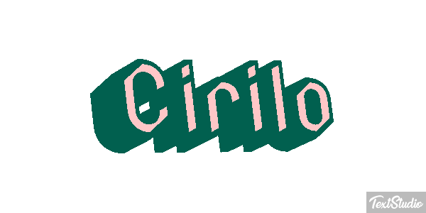 Cirilo Efecto de texto