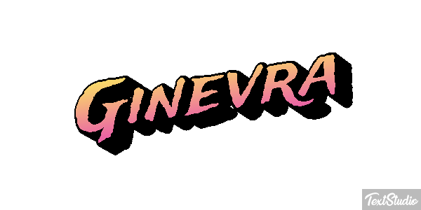 Ginevra Text effect