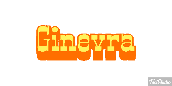 Ginevra Text effect