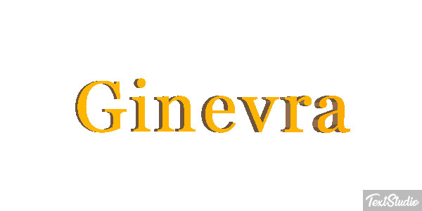 Ginevra Text effect