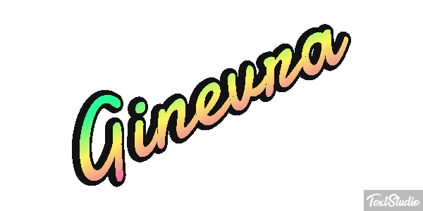 Ginevra Text effect