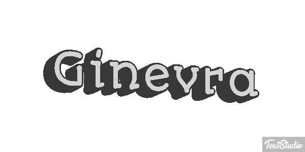 Ginevra Text effect