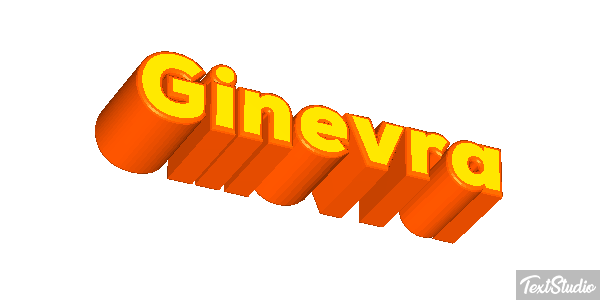 Ginevra Text effect