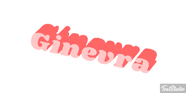 Ginevra Text effect