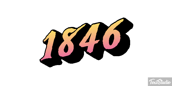1846 Text effect