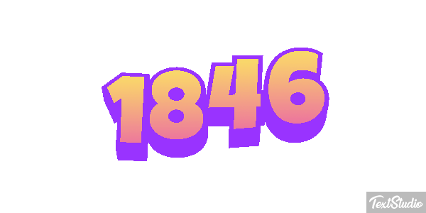1846 Text effect